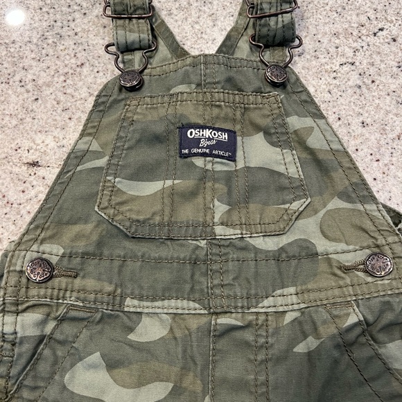 Osh Kosh Camo Overalls 12 months - Picture 4 of 6